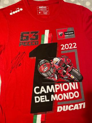 Maglia Ducati Pecco Bagnaia Autografata