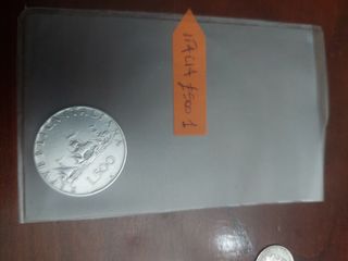 Moneta Argento Italia L.500