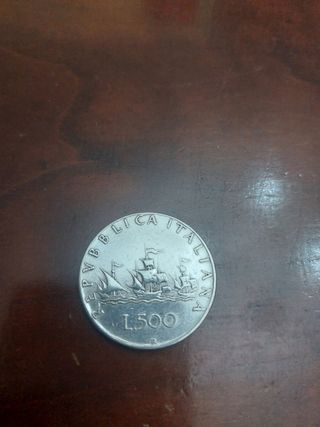 Moneta Argento Italia L.500