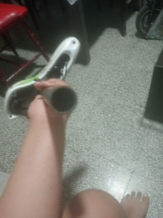 Sillín bici blanco c/verde