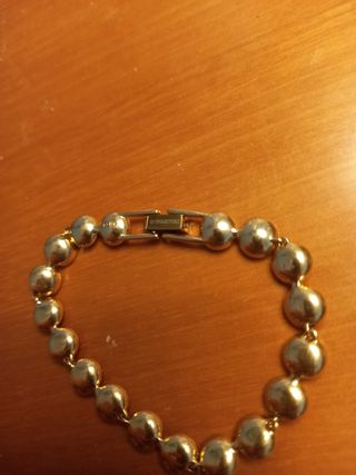 Pulsera Swarovski dorada