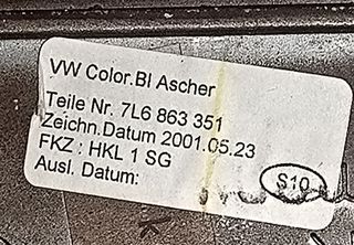 Tapa consola central Volkswagen Touareg I