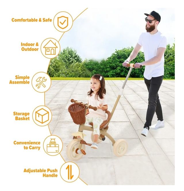 Triciclo infantil evolutivo