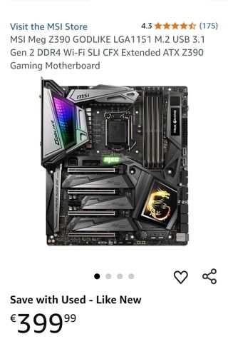 Placa base MSI Meg Z390 Godlike