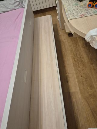 Cama 105cm con cama oculta de 90cm y 3 cajones 
