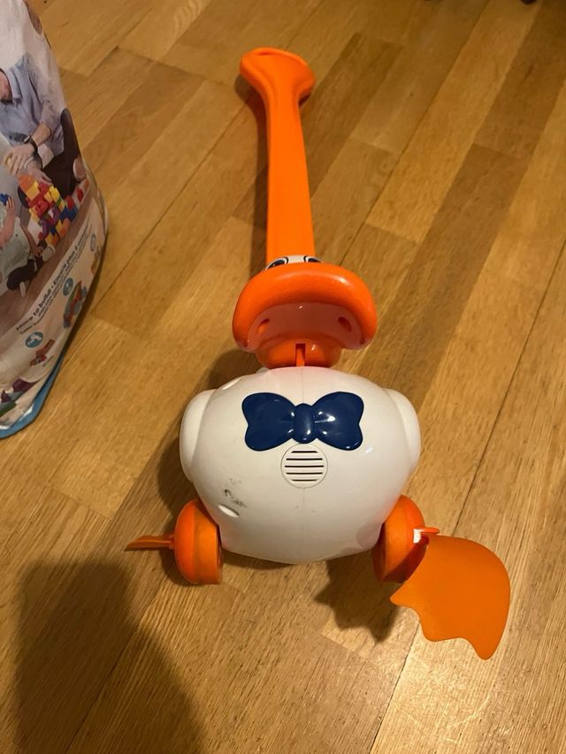 Pato empujador bebé