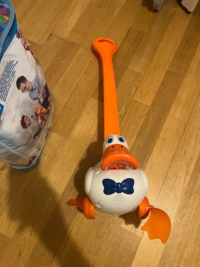 Pato empujador bebé