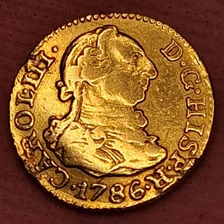 Medio Escudo Oro Carol III 1786