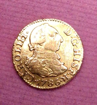 Medio Escudo Oro Carol III 1786