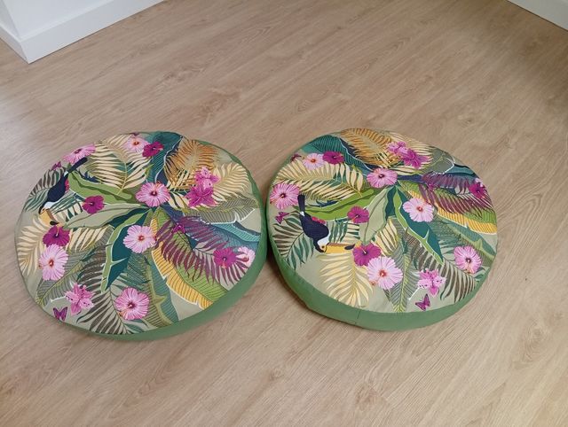 2 Cojines redondos - Tropical