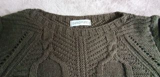 Jersey punto verde oliva talla L