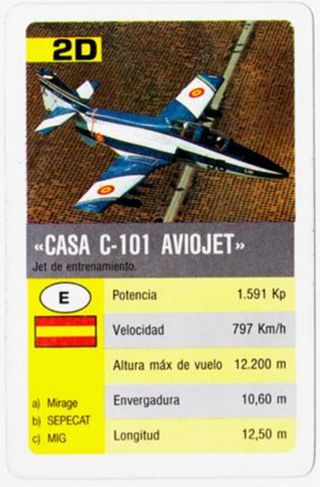 Baraja PRECINTADA jets juego infantil 90s fournier