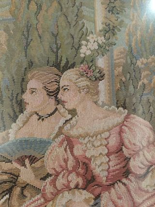 Tapiz antiguo - Paisaje rococó