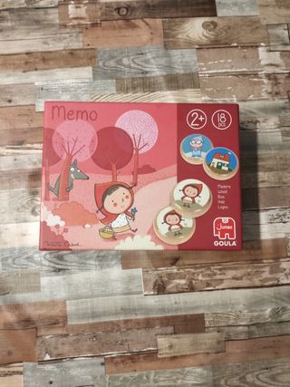 Memo: Juego memoria madera 2+