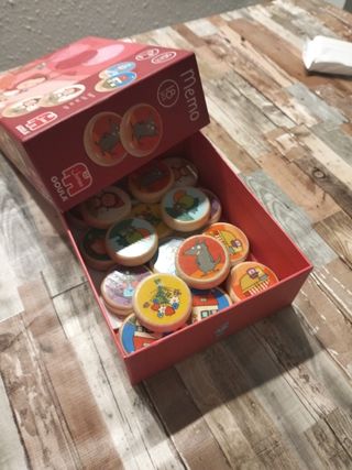 Memo: Juego memoria madera 2+