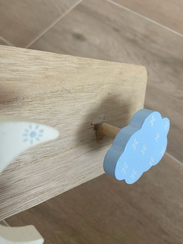 Percha infantil nubes y lunas