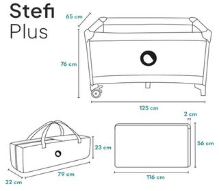 Cuna de viaje LIONELO Stefi Plus