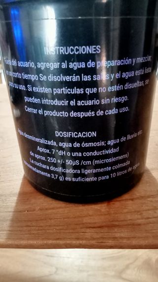 
 Sales minerales para 
Gambarios 