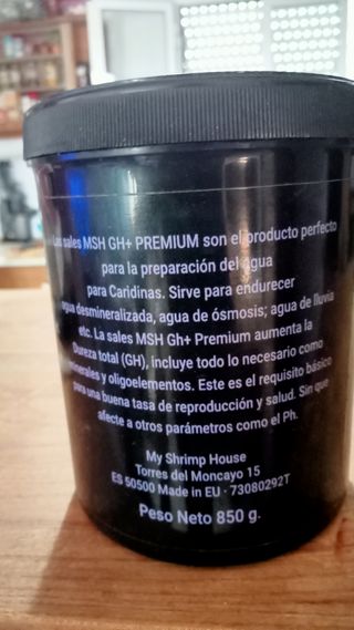 
 Sales minerales para 
Gambarios 