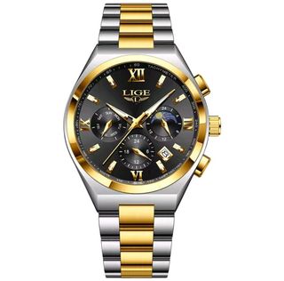 Reloj LIGE dorado y plateado