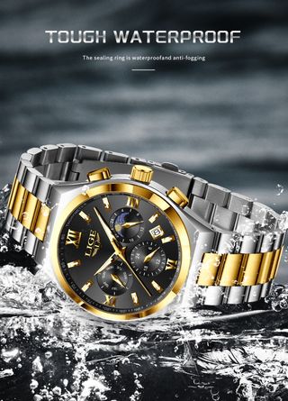 Reloj LIGE dorado y plateado