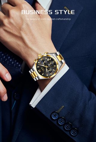 Reloj LIGE dorado y plateado