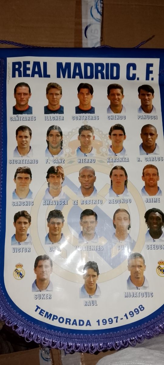 Banderín Real Madrid 97-98