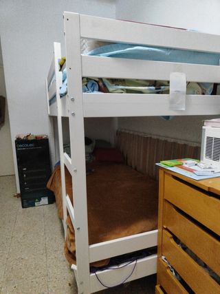 Litera blanca Ikea - cama nido 90x200