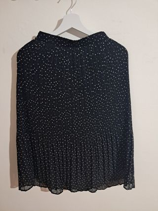 Falda plisada lunares - Talla S