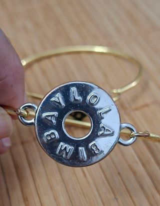 Pulsera Bimba y Lola dorada y plateada