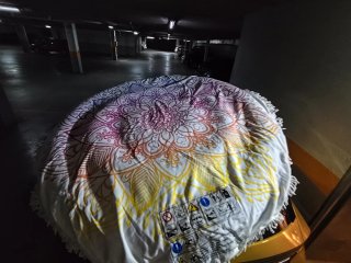 Puf hinchable mandala 137cm