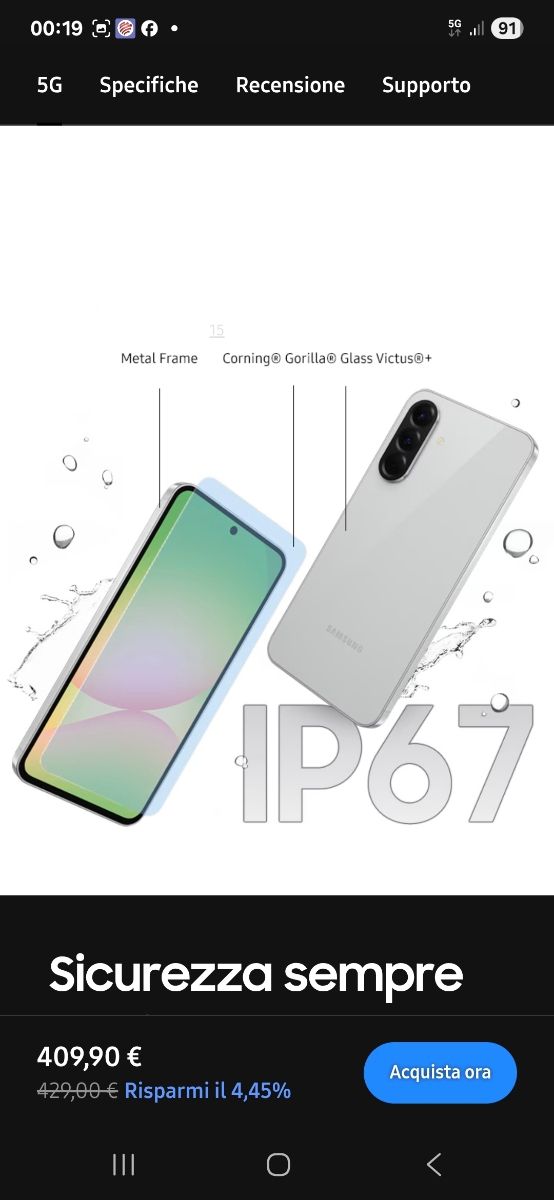 Samsung Galaxy A56 5G - 256GB