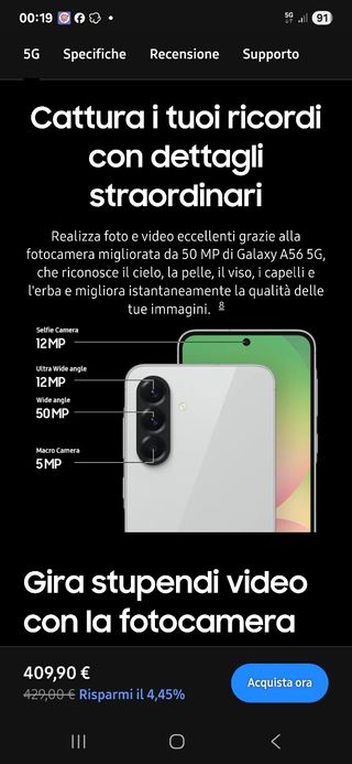 Samsung Galaxy A56 5G - 256GB