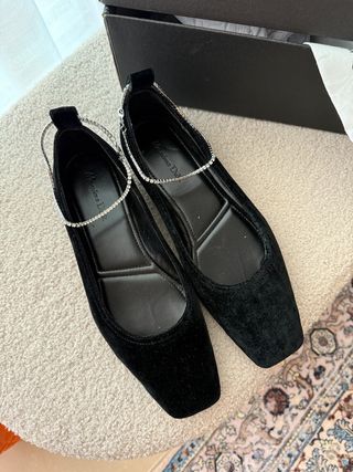 Bailarinas Massimo Dutti terciopelo 39