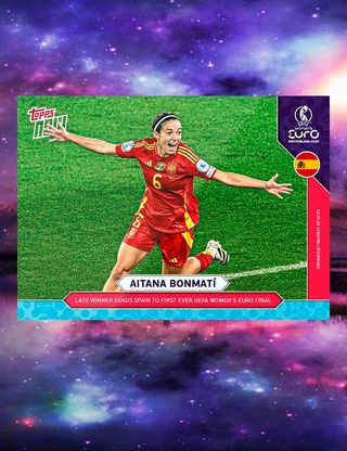 Aitana Bonmatí Topps Now Euro 2025