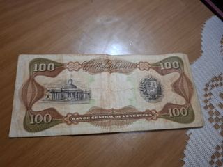 Billete 100 Pesetas Venezuela 1987
