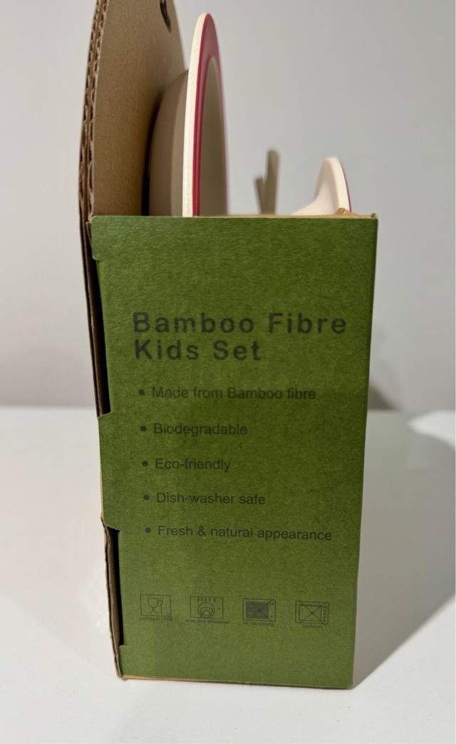 Vajilla Infantil Bambú - 5 piezas
