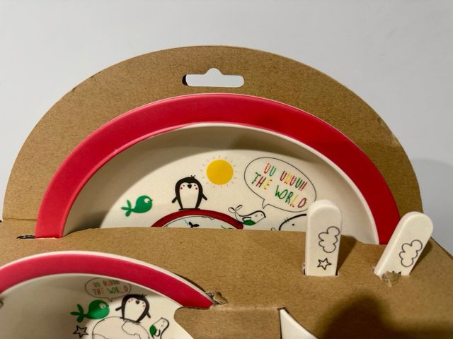 Vajilla Infantil Bambú - 5 piezas