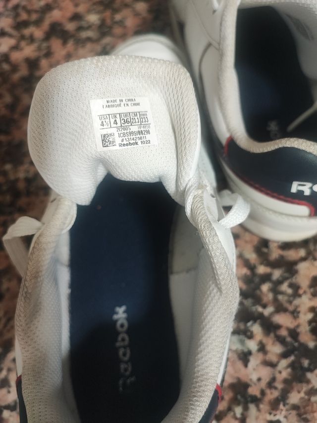 Tenis Reebok blancos niños