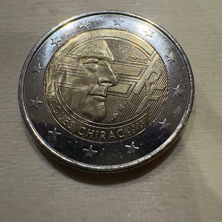 Moneda 2€ Francia 2022. Presidente Jacques Chirac