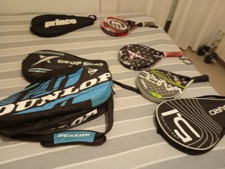 Palas padel usadas x separado o las 3 unidades.