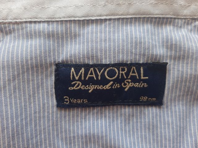 Camisa niño Mayoral rayas azul
