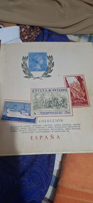 Álbum sellos España antiguos