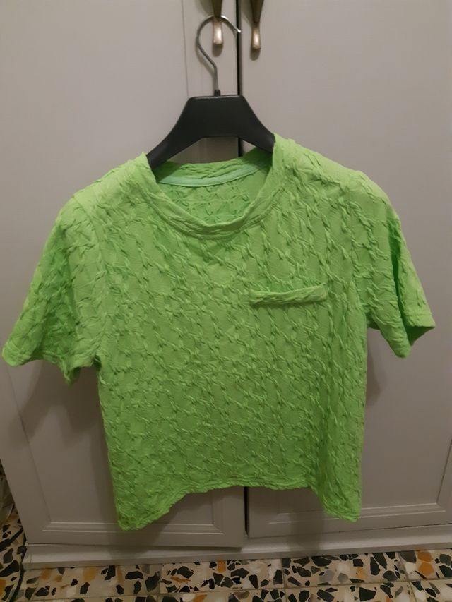 T-Shirt Verde Taschino Finto