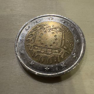 Moneda 2€ España 2015. Bandera Unión Europea