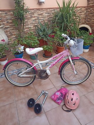Bicicleta niña 10 años + accesorios