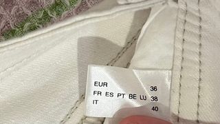 Falda vaquera blanca