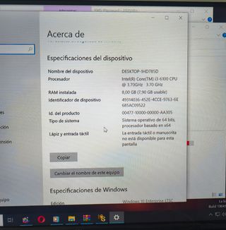 Torre Acer Veriton i3 8GB RAM HD 256GB altavoces +