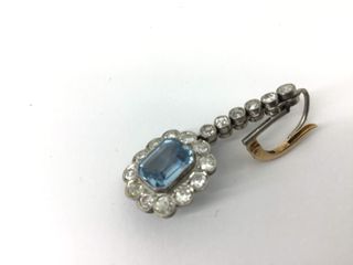 pendientes oro 18k con piedra