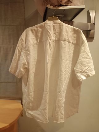 Camisa blanca manga corta